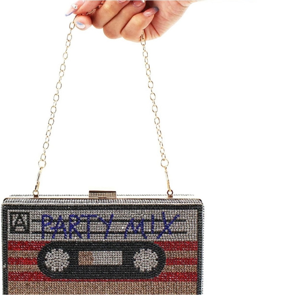 Renabro Women Retro Radio Shape Crossbody